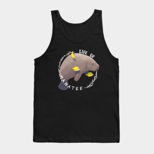 Life Of Manatee : with happy yellow fish friends Tank Top